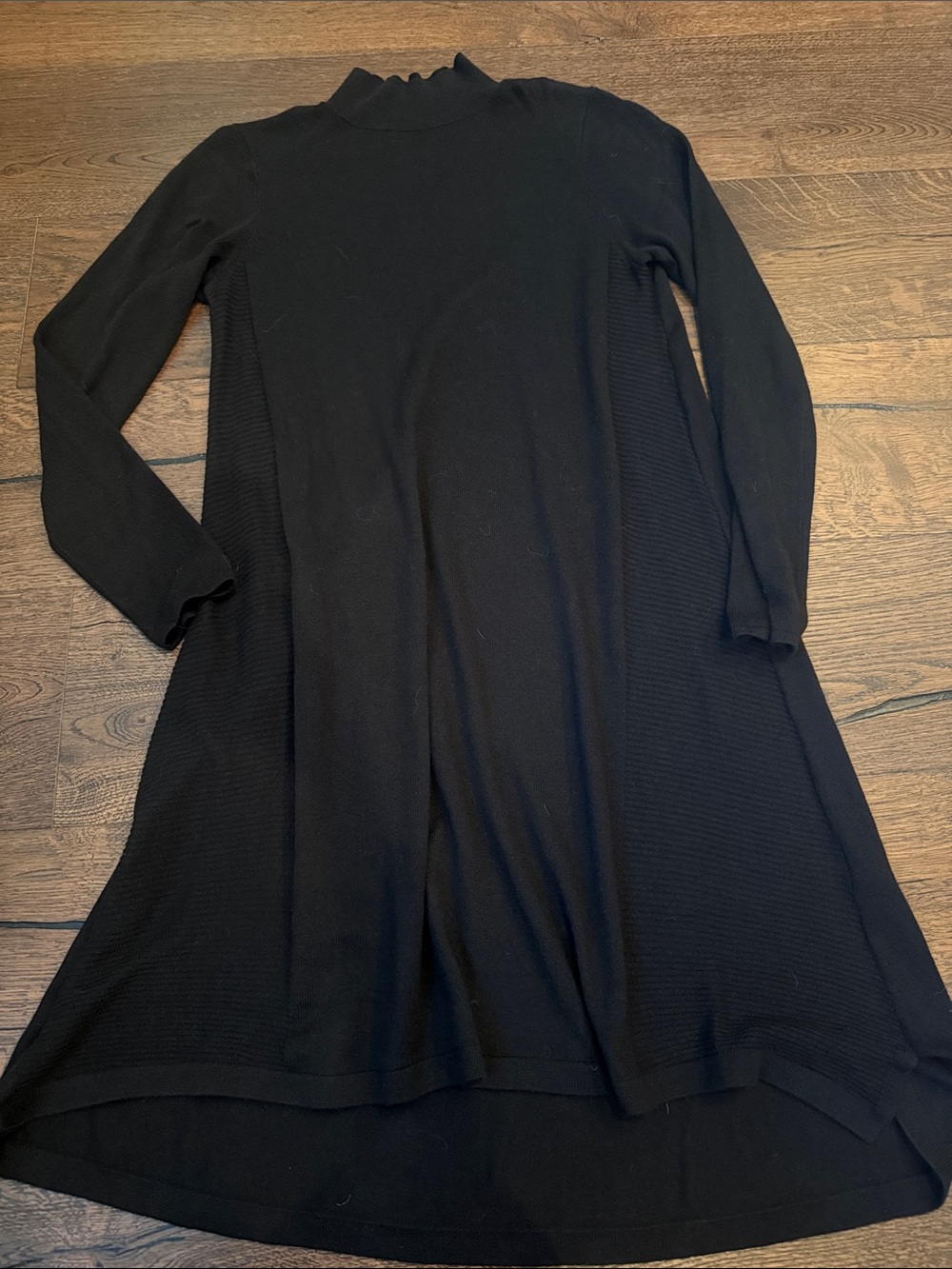 ASOS Black Long Sleeve Midi Dress
